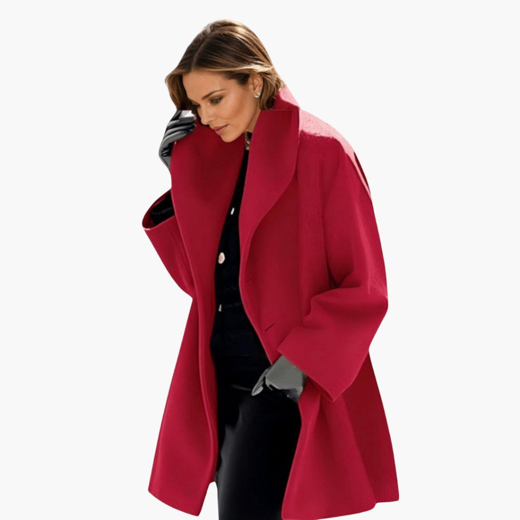 Davy | Women's Shawl Collar Coat with Long Sleeves