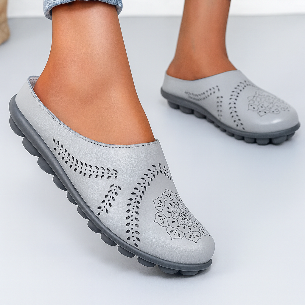 Davy | Women's Slip-On Mules Perforated Design