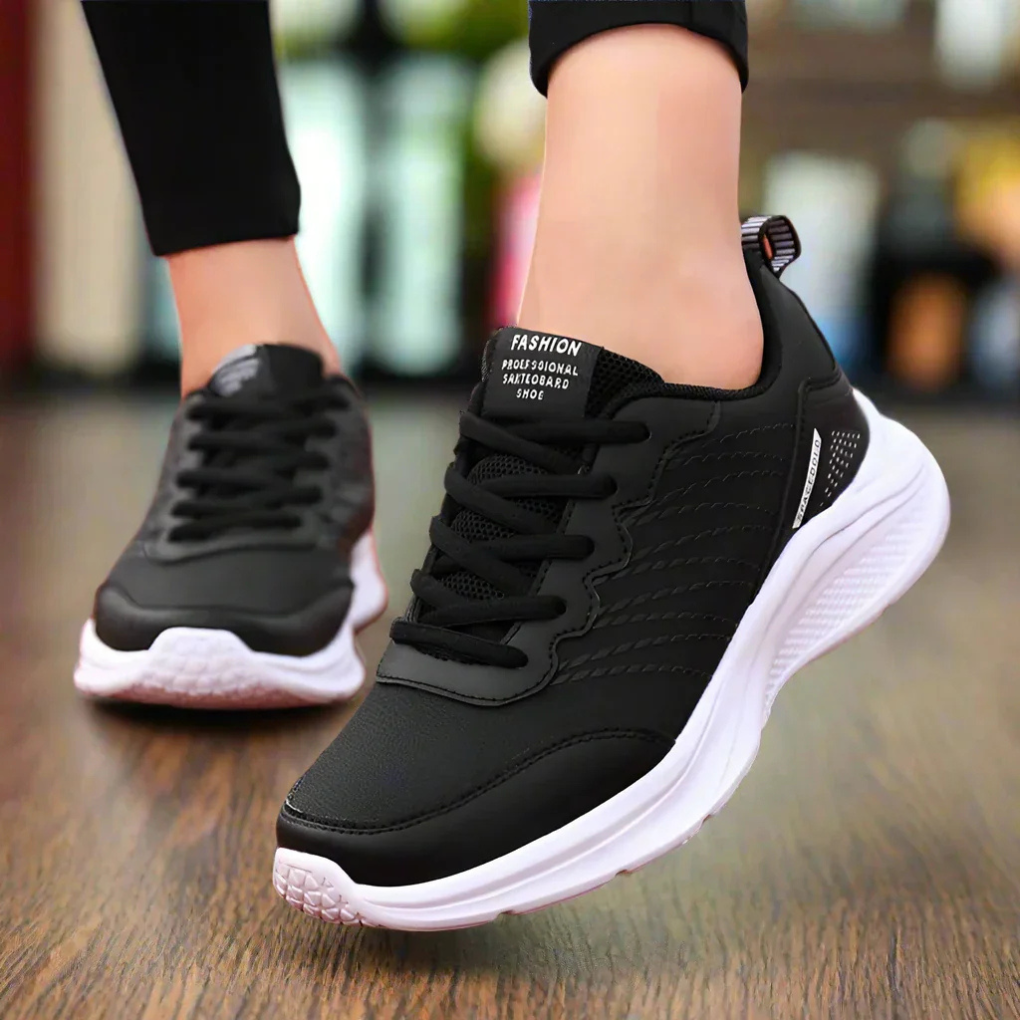 Davy | Women's Slip-Resistant Work Sneakers with Lace-Up Closure