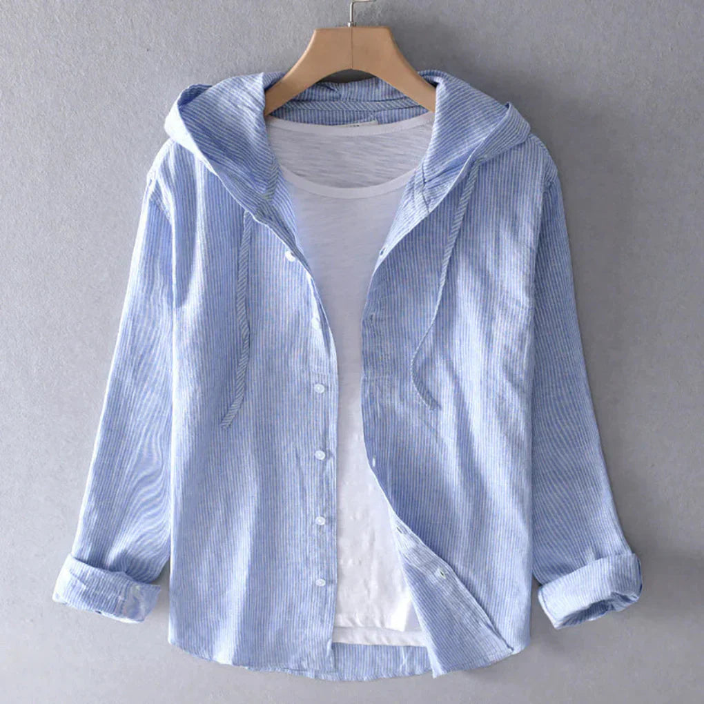 Davy | Women's Striped Hooded Shirt