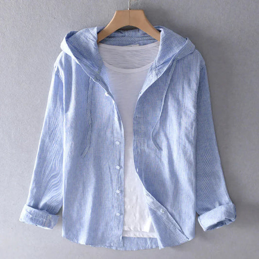 Davy | Women's Striped Hooded Shirt