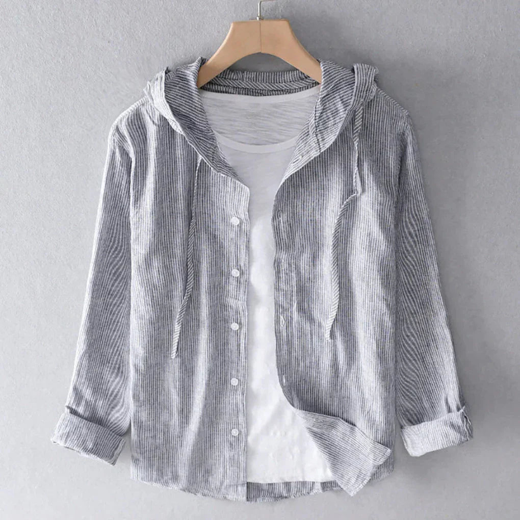 Davy | Women's Striped Hooded Shirt