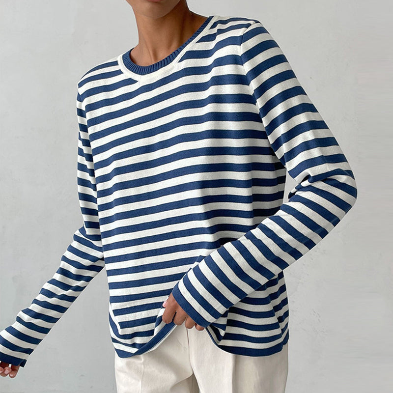 Davy | Women's Striped Long Sleeve Sweater