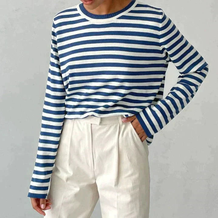 Davy | Women's Striped Long Sleeve Sweater