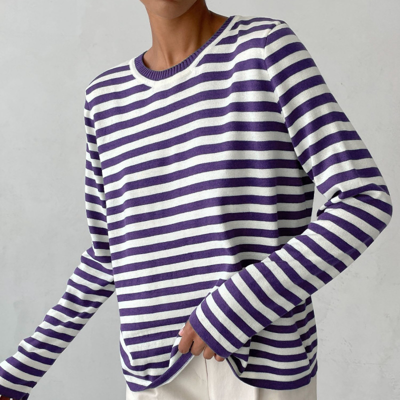 Davy | Women's Striped Long Sleeve Sweater