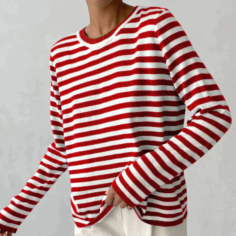 Davy | Women's Striped Long Sleeve Sweater