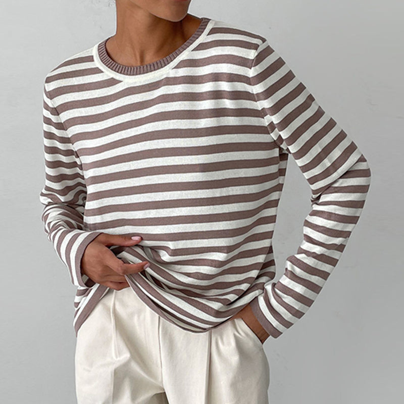 Davy | Women's Striped Long Sleeve Sweater
