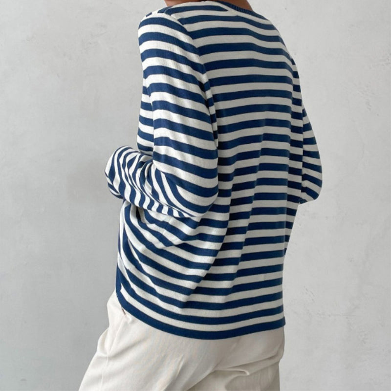 Davy | Women's Striped Long Sleeve Sweater