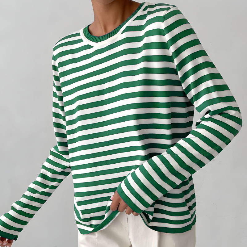 Davy | Women's Striped Long Sleeve Sweater