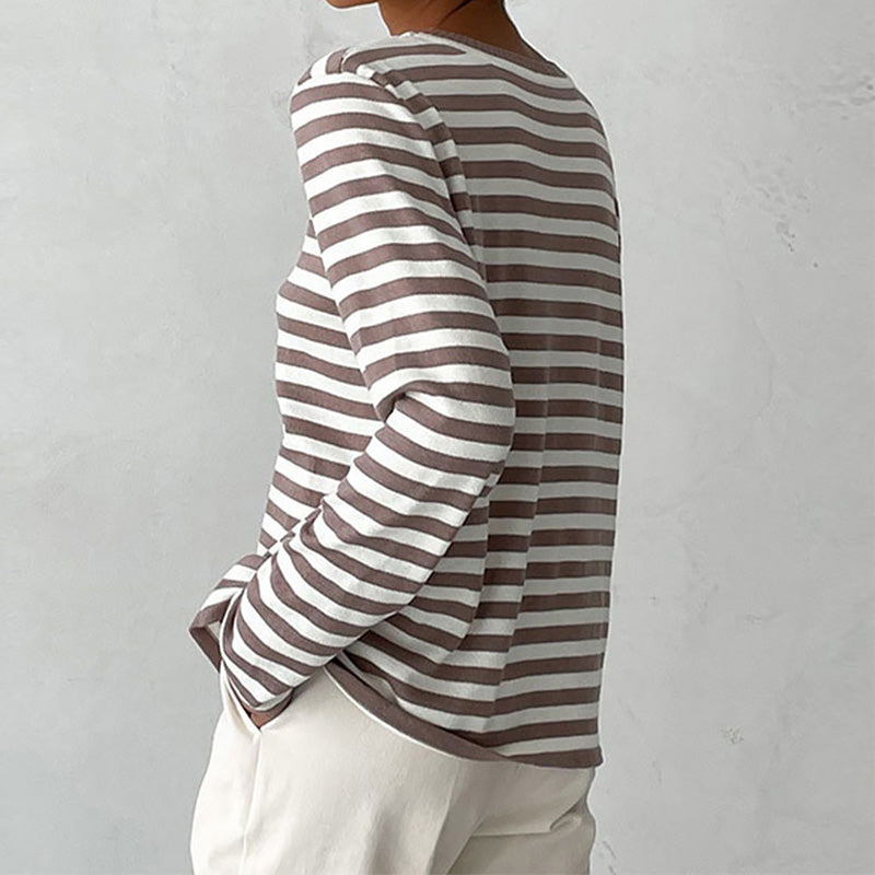 Davy | Women's Striped Long Sleeve Sweater
