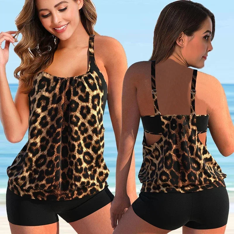 Davy | Women's Tankini Set with Boyshorts and Floral Print