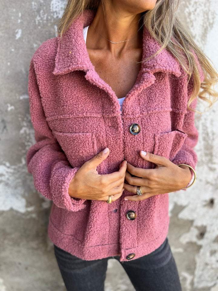 Davy | Women's Teddy Jacket with Button Closure