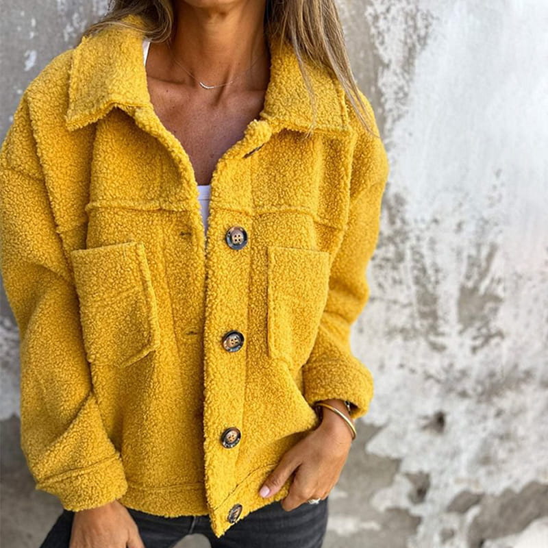 Davy | Women's Teddy Jacket with Button Closure