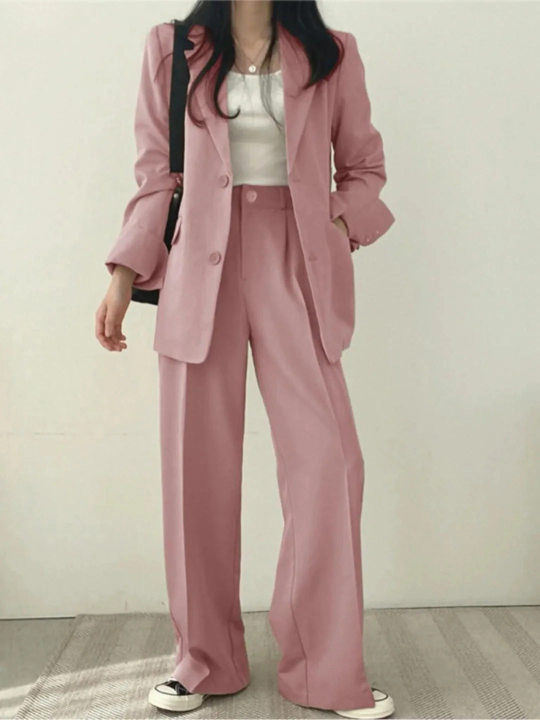Davy | Women's Two-Piece Suit with Wide-Leg Trousers