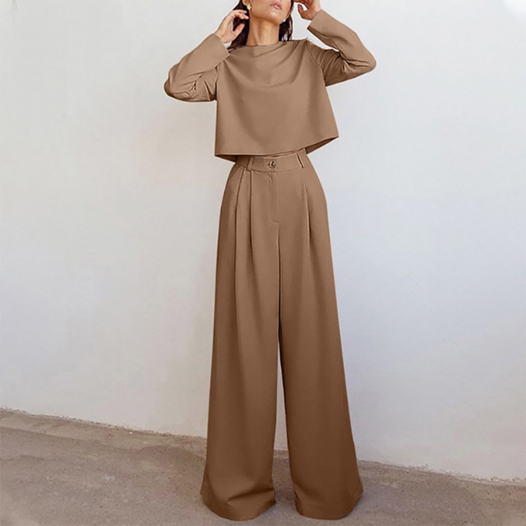 Davy | Women's Two-Piece Wide Leg Pants Set