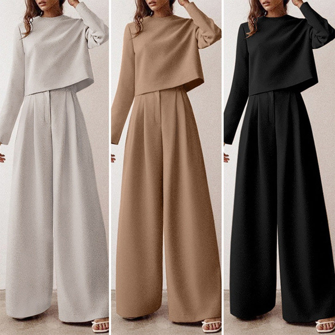 Davy | Women's Two-Piece Wide Leg Pants Set
