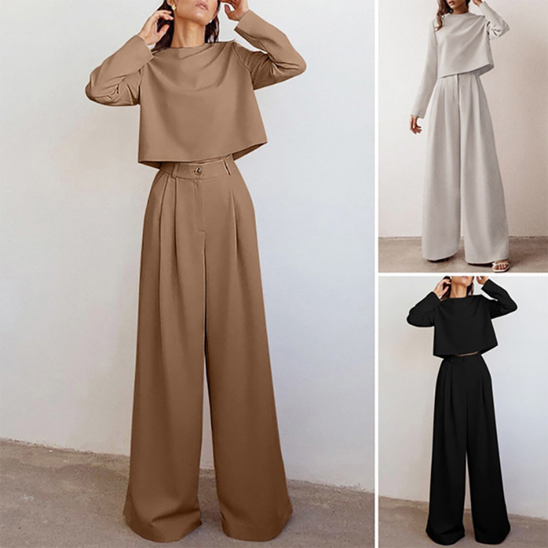 Davy | Women's Two-Piece Wide Leg Pants Set