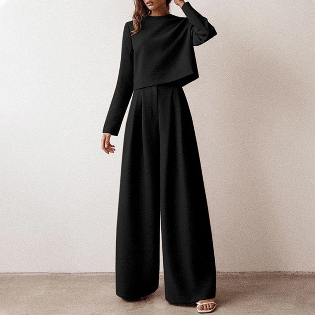 Davy | Women's Two-Piece Wide Leg Pants Set
