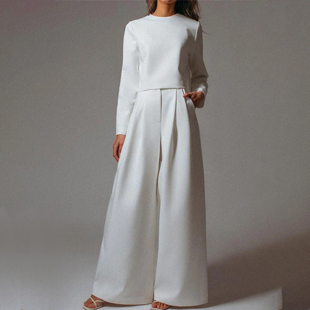 Davy | Women's Two-Piece Wide Leg Pants Set