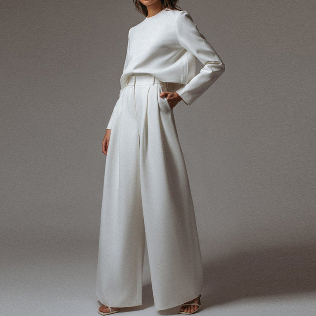 Davy | Women's Two-Piece Wide Leg Pants Set