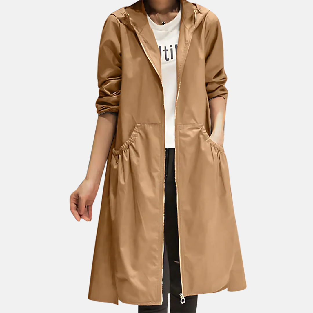 Davy | Women's Waterproof Hooded Longline Jacket