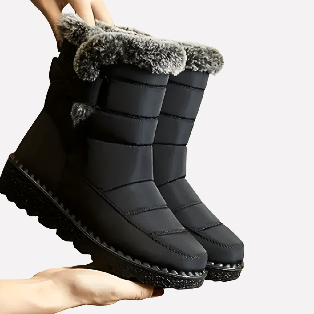 Davy | Women's Waterproof Snow Boots with Fur Trim