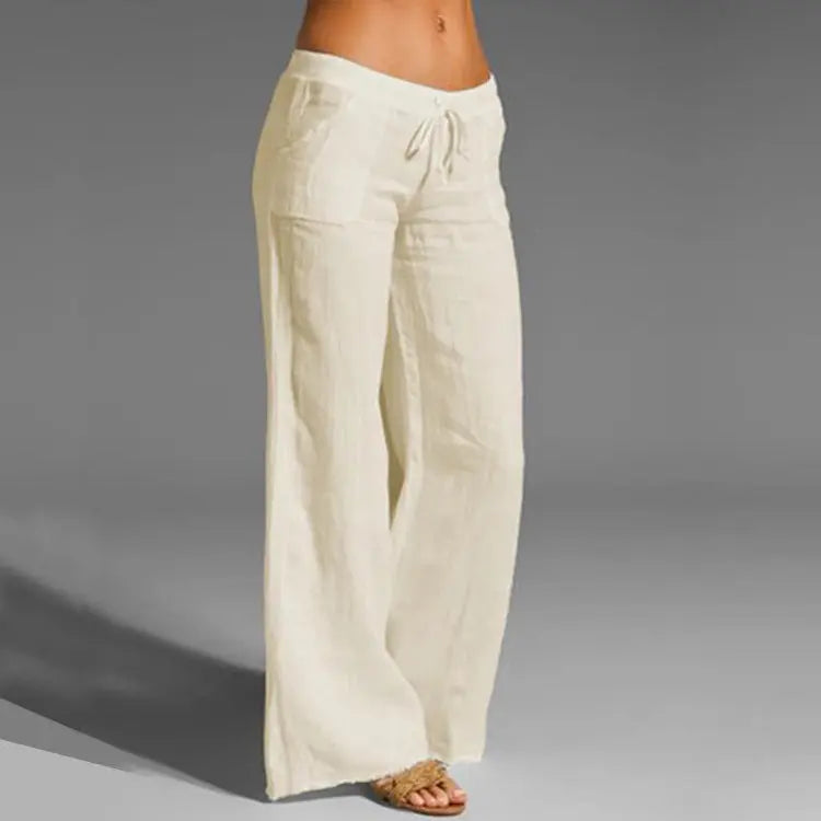 Davy | Women's Wide-Leg Drawstring Trousers