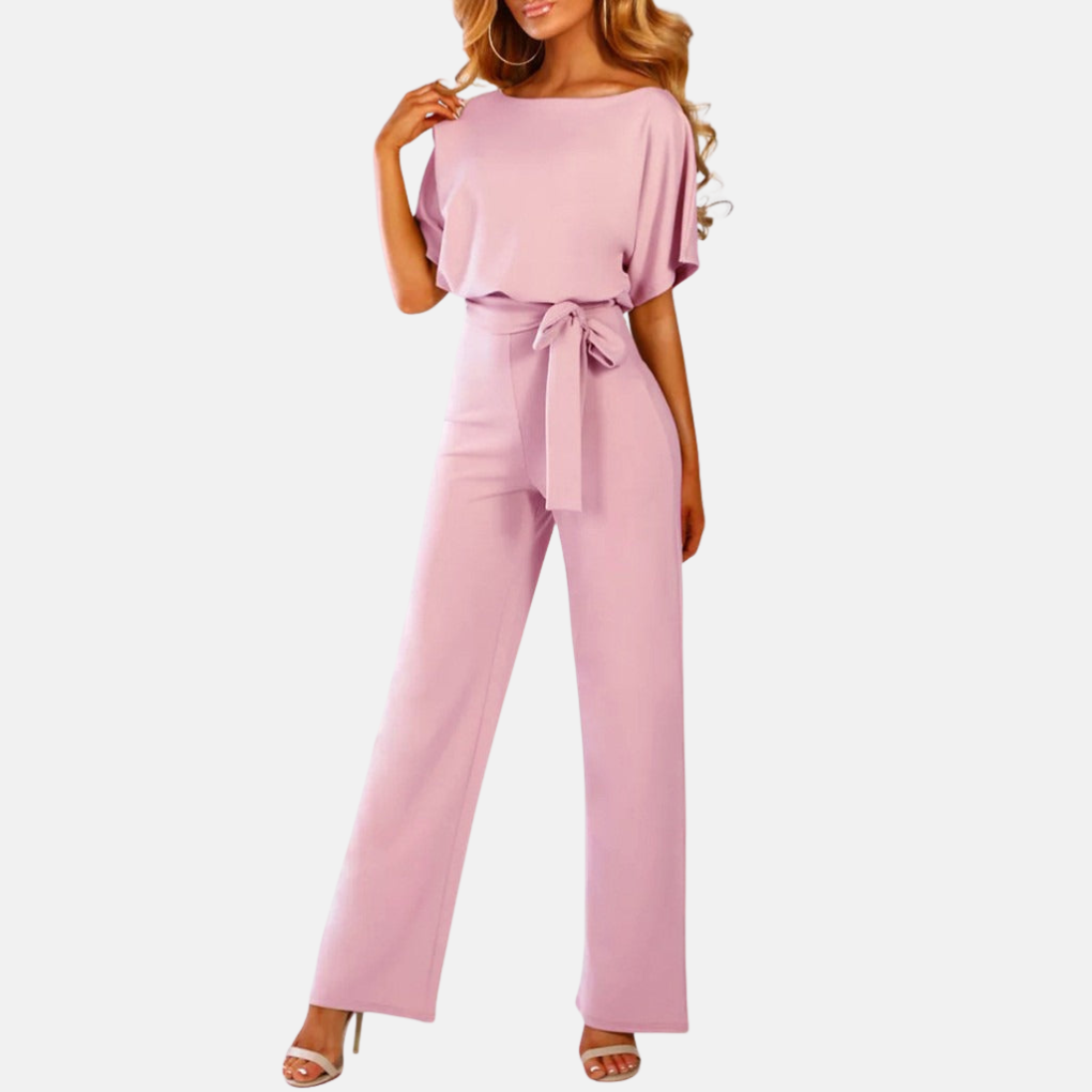 Davy | Women's Wide-Leg Jumpsuit with Sash Belt