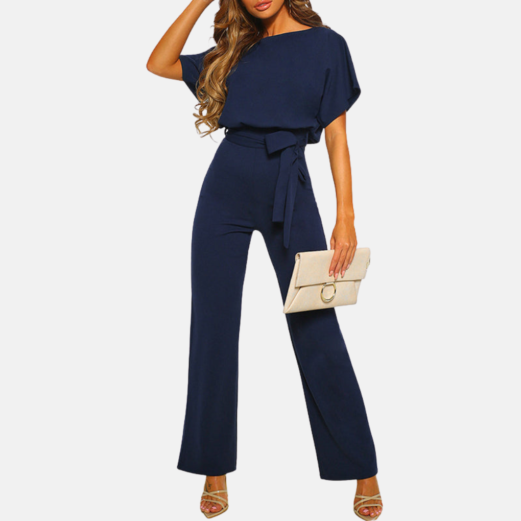 Davy | Women's Wide-Leg Jumpsuit with Sash Belt