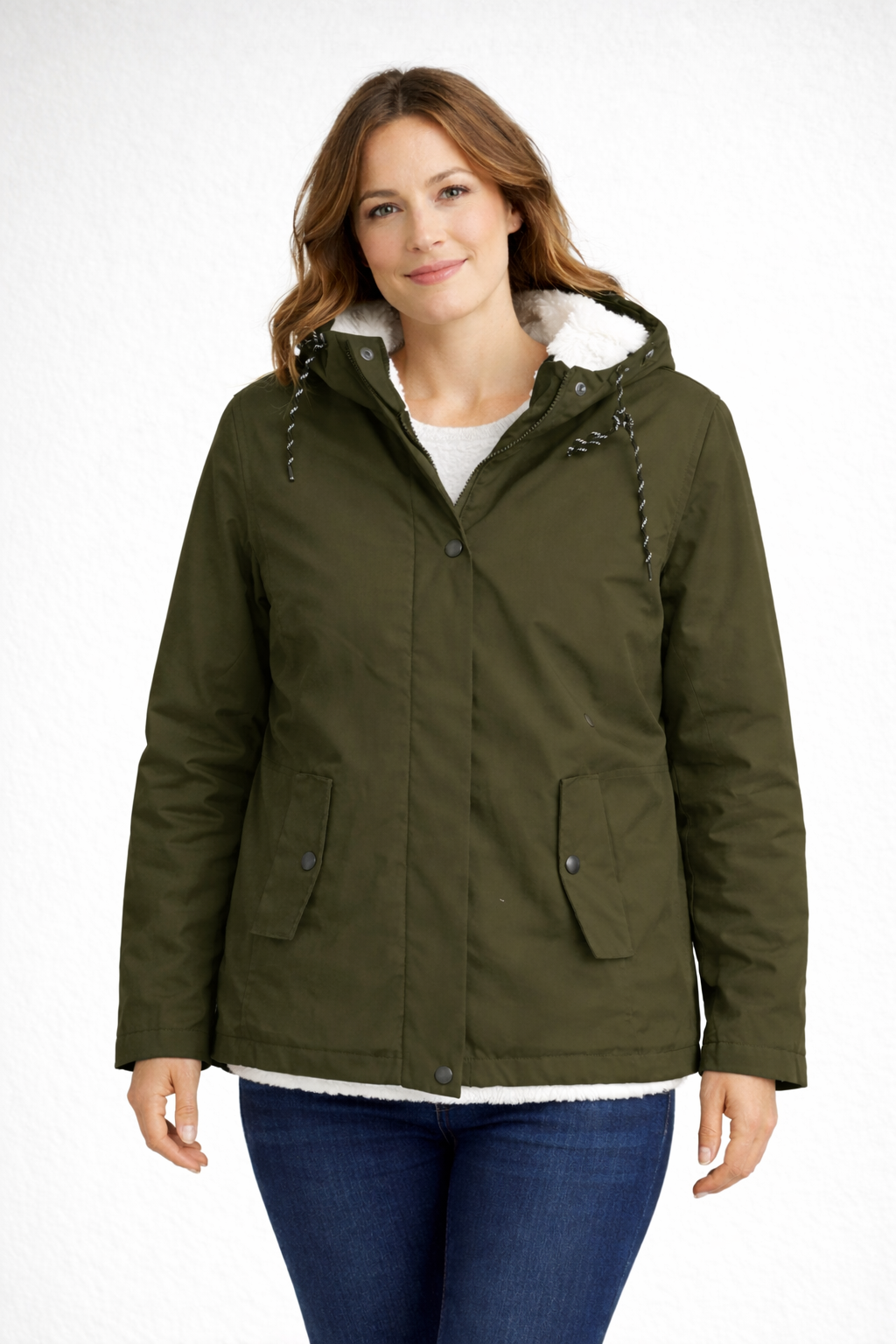 Davy | Women's Winter Jacket with Hood and Fleece Lining