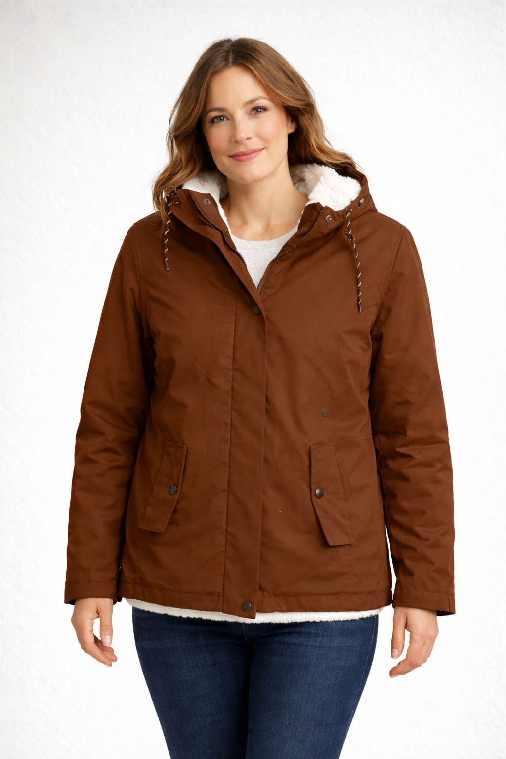 Davy | Women's Winter Jacket with Hood and Fleece Lining