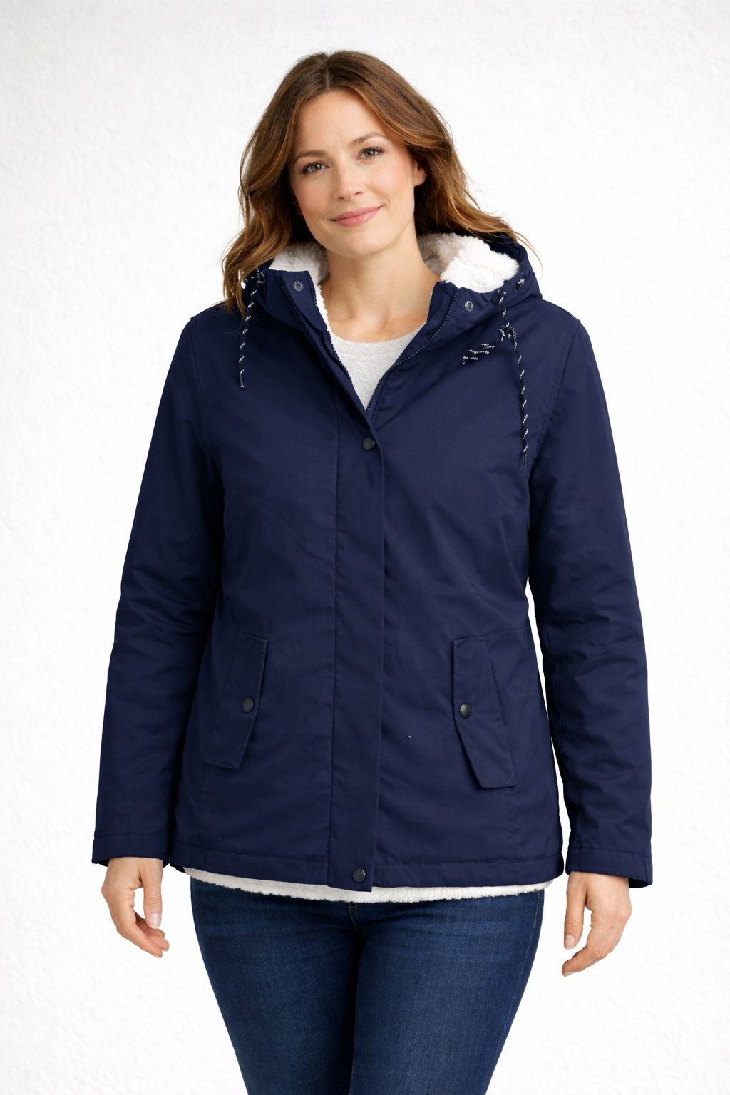 Davy | Women's Winter Jacket with Hood and Fleece Lining