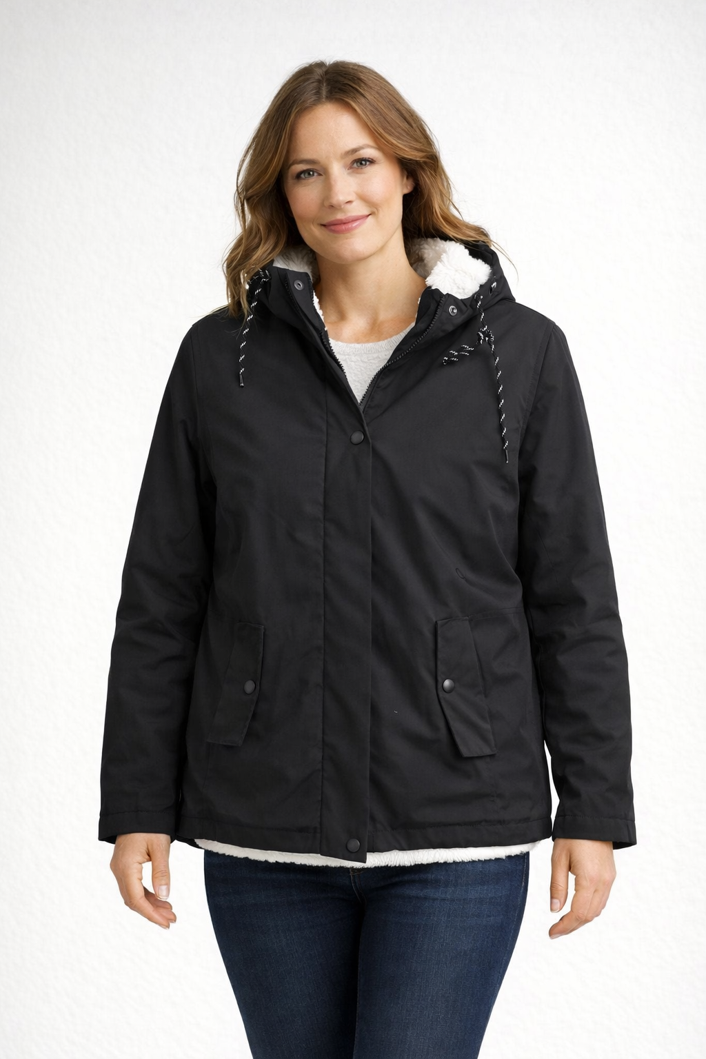 Davy | Women's Winter Jacket with Hood and Fleece Lining