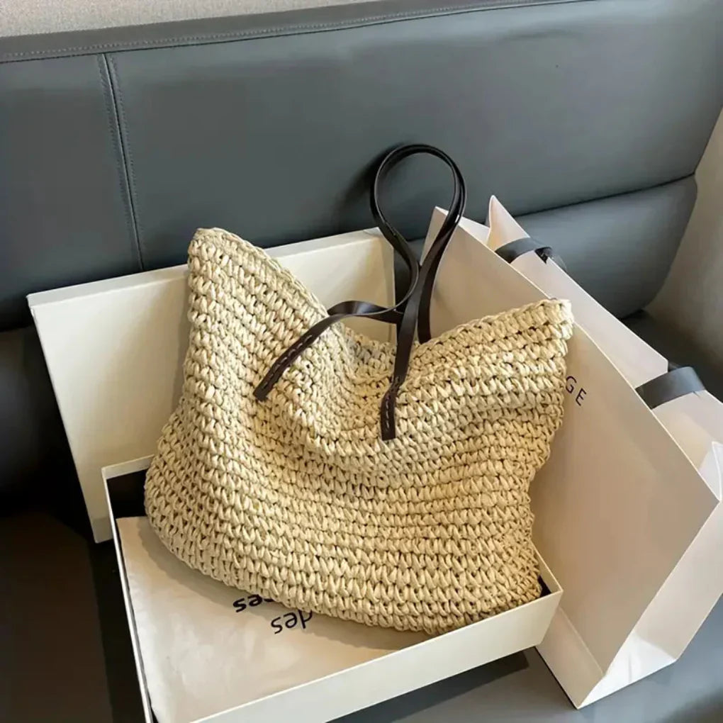 Davy | Women's Woven Tote Bag – Oversized Carryall