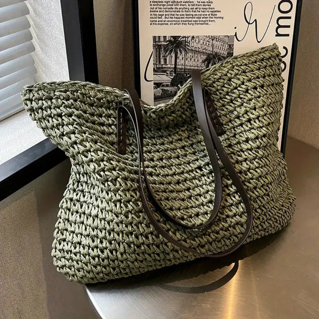 Davy | Women's Woven Tote Bag – Oversized Everyday Shopper