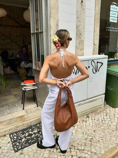 Davy | Women's Woven Tote Bag - Stylish & Spacious