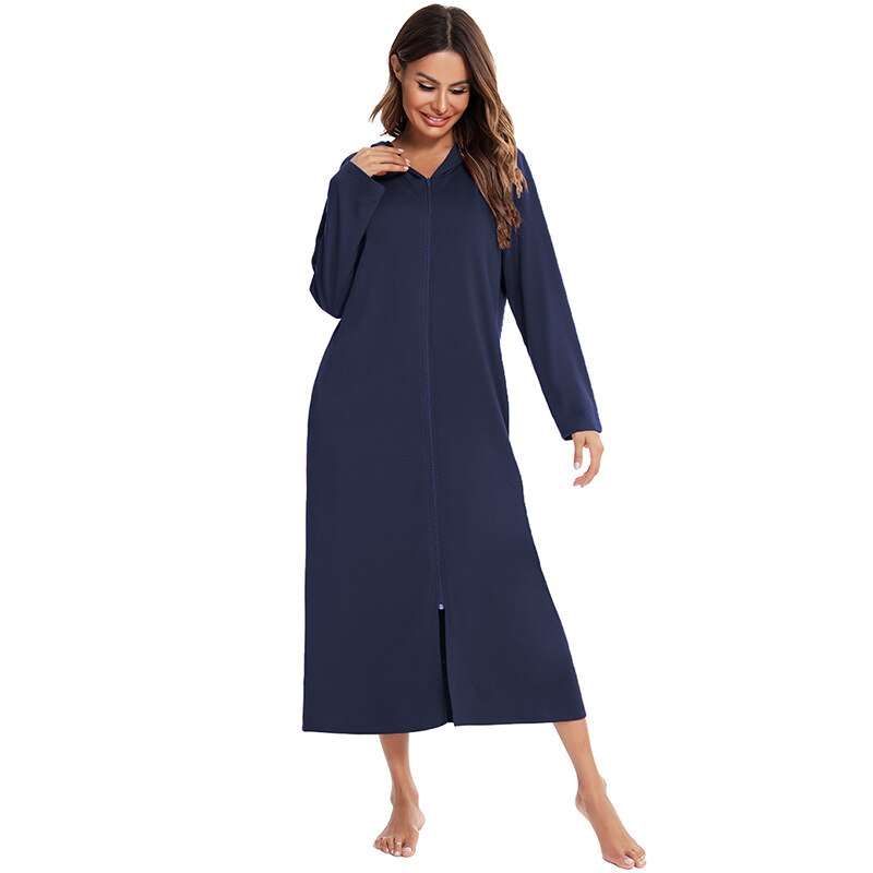 Davy | Women's Zip-Up Hooded Robe
