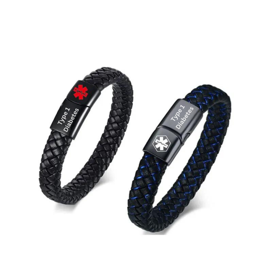 Davy | Woven Medical Alert Bracelet for Diabetes