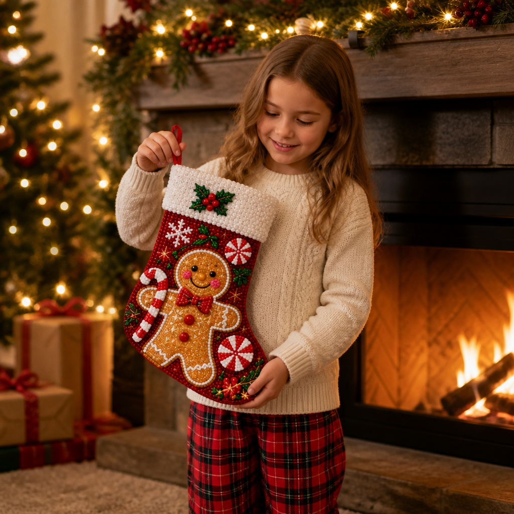 Diamond Painting Christmas Stocking Kit