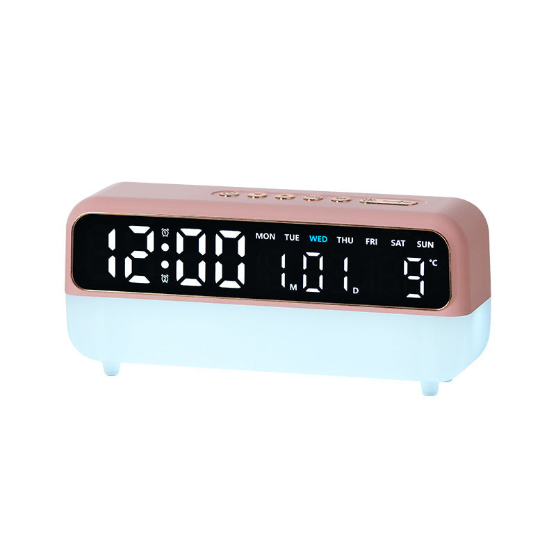 Digital Radio Alarm Clock with Temperature and Date Display
