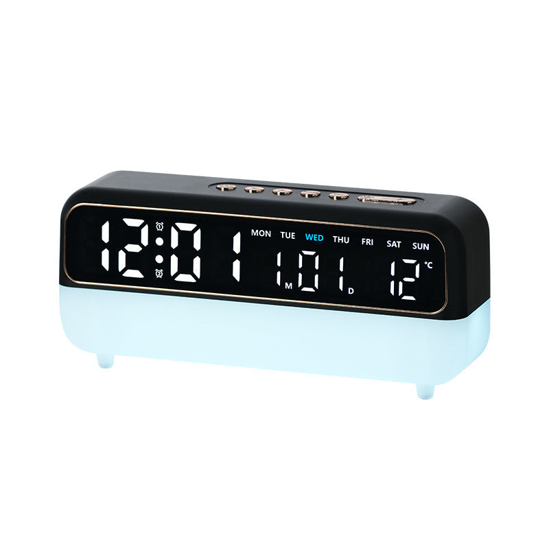 Digital Radio Alarm Clock with Temperature and Date Display