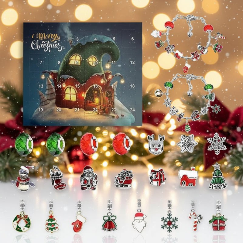 Calendrier de l’Avent DIY avec bracelet de Noël pour 24 jours de créativité
