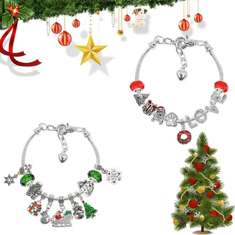 Calendrier de l’Avent DIY avec bracelet de Noël pour 24 jours de créativité