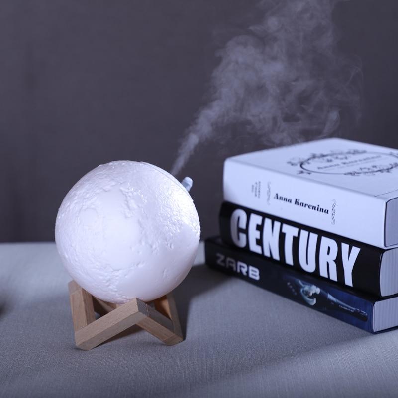 Dual-Function Air Purifier and Humidifier with Moonlight Effect for Clean Air and Ambient Lighting