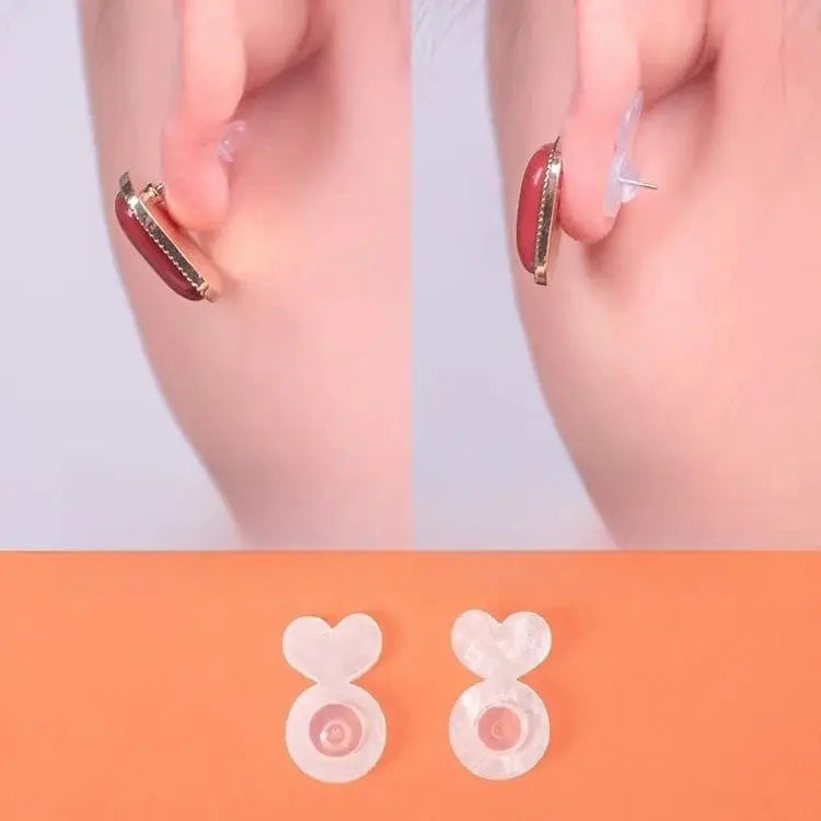 Earring Stabilizer for Secure Hold of Heavy Earrings Without Sagging