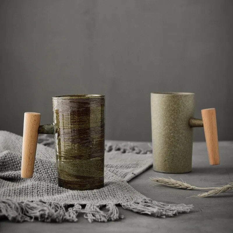Tasses à latte de style nordique aux tons naturels - Tasses à café
