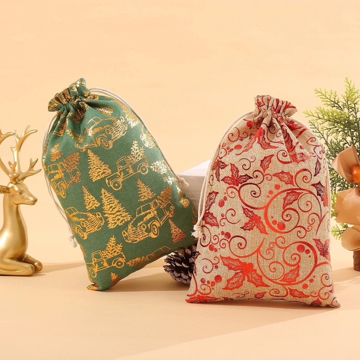 Eco-Friendly Fabric Christmas Gift Bag
