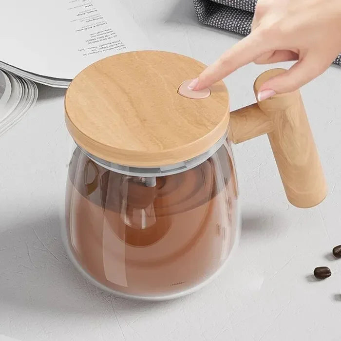 Mug électrique à mélange automatique haute vitesse avec démarrage à un bouton pour boissons chaudes et froides