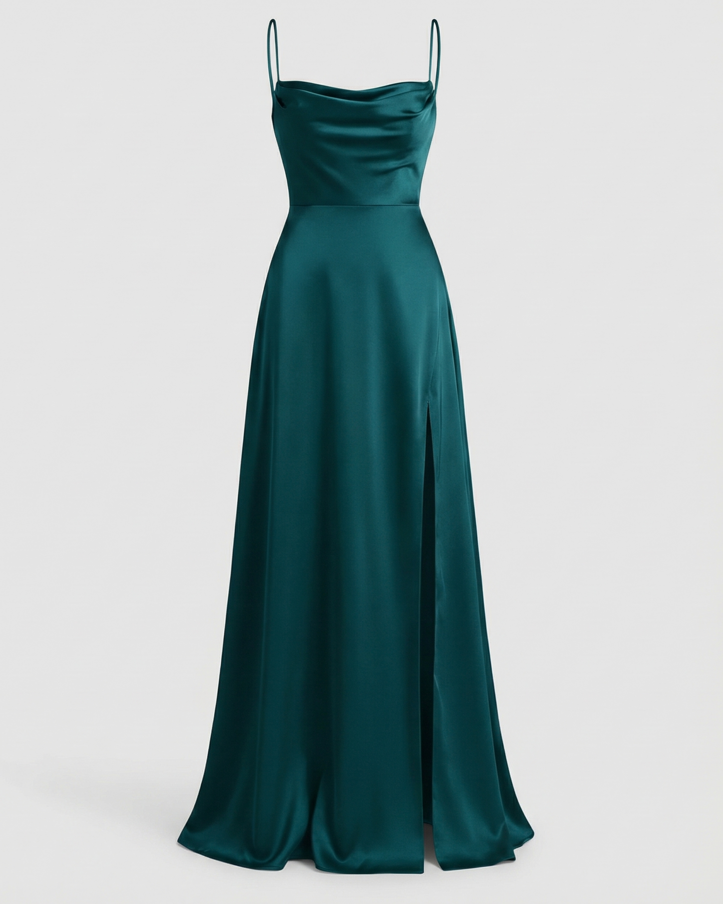 Elegant Women's Silk Maxi Dress with Flowing Cut | Davy Fashion