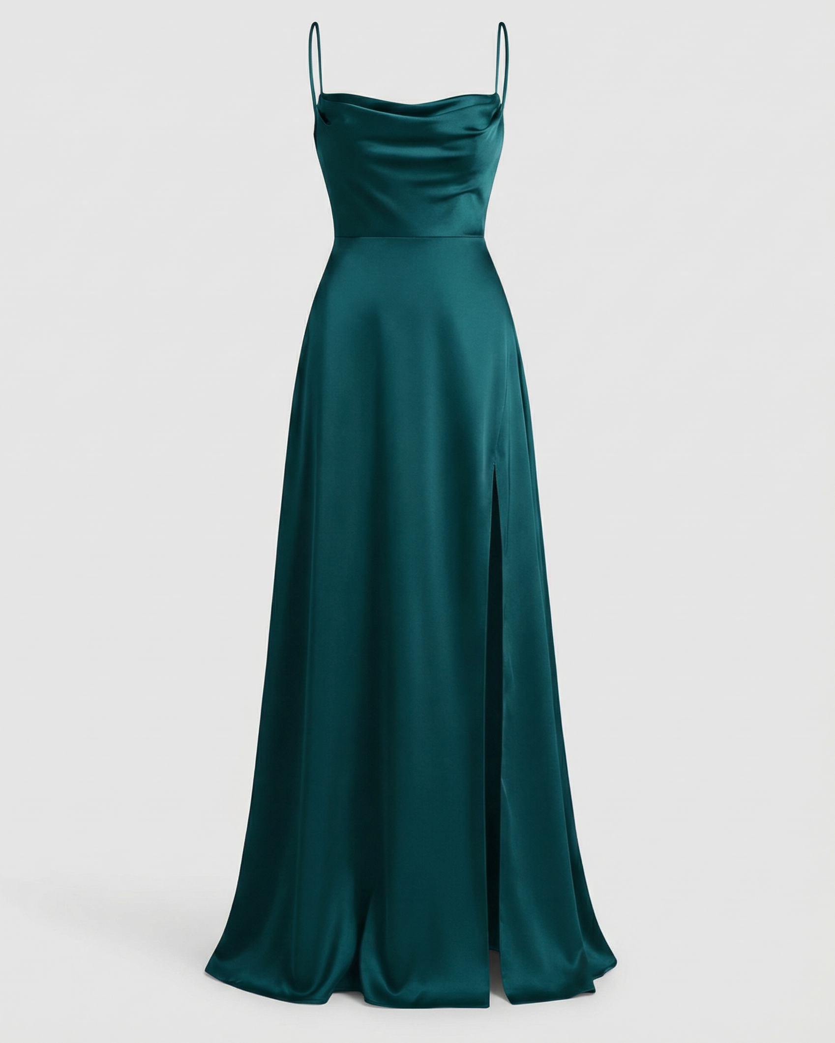 Elegant Women's Silk Maxi Dress with Flowing Cut | Davy Fashion